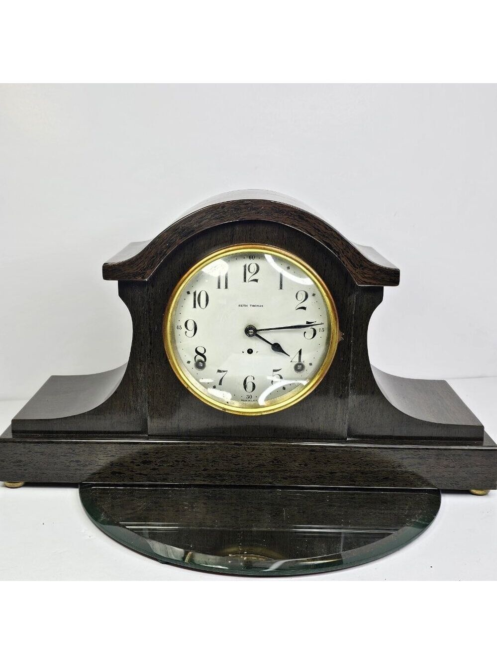 1910 - 1930 Seth Thomas Mantle Clock with Pendulum AL USA 89AL Works *NO KEY*